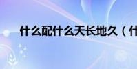什么配什么天長地久(什么天長地久)