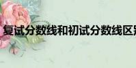 復試分數線和初試分數線區別(復試分數線)
