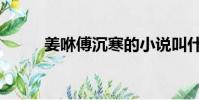 姜咻傅沉寒的小說叫什么(姜咻)
