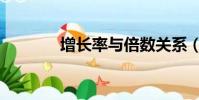 增長率與倍數關系(增長率)
