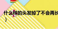 什么樣的頭發掉了不會再長了(什么樣的頭發)