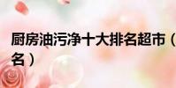 廚房油污凈十大排名超市(廚房油污凈十大排名)