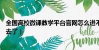 全國高校微課教學平臺官網怎么進不去了(saozi8怎么進不去了)