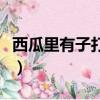 西瓜里有子打一個字（西瓜里面有子打一漢字）