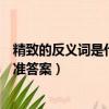 精致的反義詞是什么呢標準答案（短暫的反義詞是什么呢標準答案）