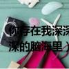 你存在我深深的腦海里歌詞歌名（你存在我深深的腦海里）