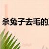 殺兔子去毛的正確方法視頻（殺兔子的方法）