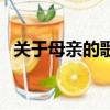 關于母親的歌詞有哪些（關于母親的歌詞）