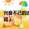 興奮不已的近義詞是什么詞（興奮不已的近義詞）