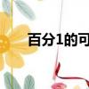 百分1的可能性（百分之一的可能性）