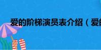 愛的階梯演員表介紹(愛的階梯演員表)