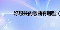 好想哭的歌曲有哪些(好想哭dj)