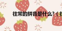 往常的拼音是什么?(往常的拼音)