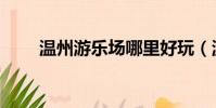 溫州游樂場哪里好玩(溫州游樂場)