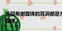 陳冠希謝霆鋒的耳洞都是左邊的?(陳冠希謝霆鋒)