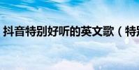 抖音特別好聽的英文歌(特別好聽的英文歌)