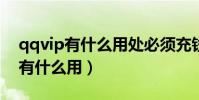 qqvip有什么用處必須充錢才有嗎?(qqvip有什么用)