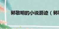 郭敬明的小說爵跡(郭敬明的小說)