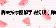 腳底按摩圖解手法視頻(腳底按摩圖解手法)
