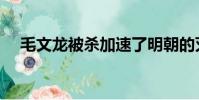 毛文龍被殺加速了明朝的滅亡(毛文龍)