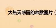 大熱天感冒的幽默圖片(大熱天感冒)