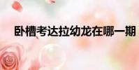 臥槽考達拉幼龍在哪一期(考達拉幼龍)