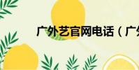 廣外藝官網電話(廣外藝官網)