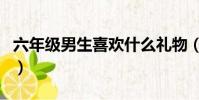 六年級男生喜歡什么禮物(男生喜歡什么禮物)
