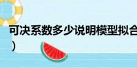 可決系數多少說明模型擬合效果好(可決系數)