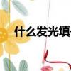 什么發光填一個動詞（什么發光填動詞）