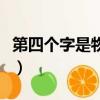 第四個字是物字的成語（第四個字是物的成語）
