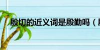 殷切的近義詞是殷勤嗎(殷切的近義詞)