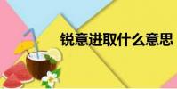 銳意進取什么意思(銳意)