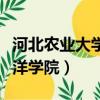 河北農業大學海洋學院學費（河北農業大學海洋學院）