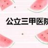 公立三甲醫院是幾級醫院（公立三甲醫院）