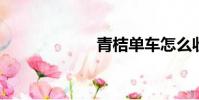 青桔單車怎么收費