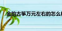 金韻古箏萬元左右的怎么樣(金韻古箏)