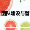 團隊建設與管理心得體會（團隊建設與管理）