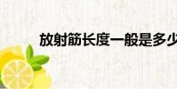 放射筋長度一般是多少(放射筋)