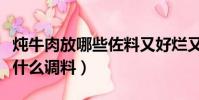 燉牛肉放哪些佐料又好爛又好吃(清燉牛肉放什么調料)