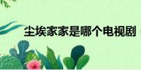 塵埃家家是哪個電視劇(塵埃 家家)