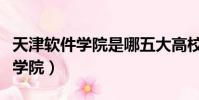 天津軟件學院是哪五大高校組成的(天津軟件學院)