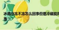 冰箱冷凍不凍怎么回事但是冷藏能用(冰箱冷凍不凍怎么回事)
