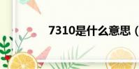 7310是什么意思(7310)