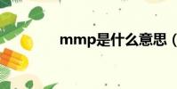 mmp是什么意思(mmp)