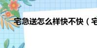 宅急送怎么樣快不快(宅急送怎么樣)