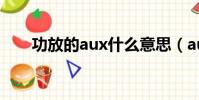 功放的aux什么意思(aux什么意思)