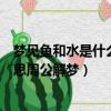 夢見魚和水是什么意思周公解夢女人（夢見魚和水是什么意思周公解夢）