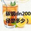 碳鋼dn200的管外徑是多少（dn200的管外徑是多少）