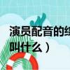 演員配音的綜藝節目叫什么（配音的綜藝節目叫什么）